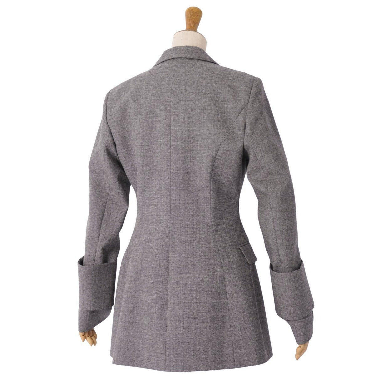 Loewe Jacket Tailored Black Leather Wool — view 6