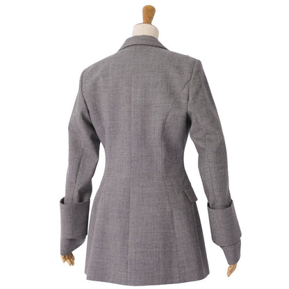 Loewe Jacket Tailored Black Leather Wool — view 6