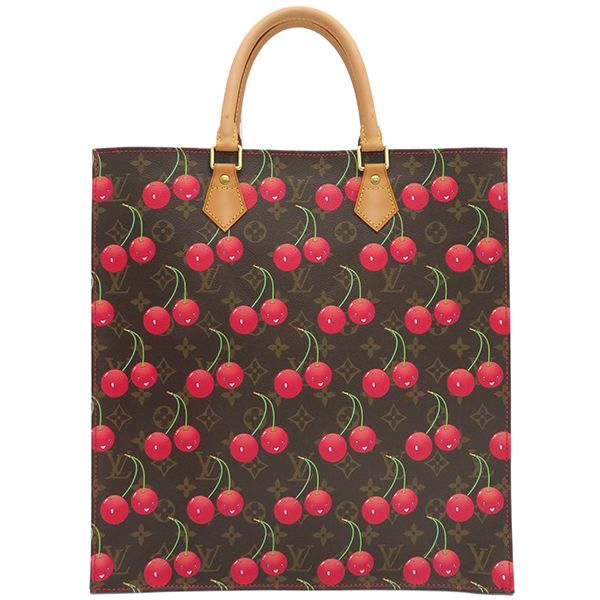 Louis Vuitton Tote Bag Sac Plastic Monogram Canvas Monogram Gold Hardware