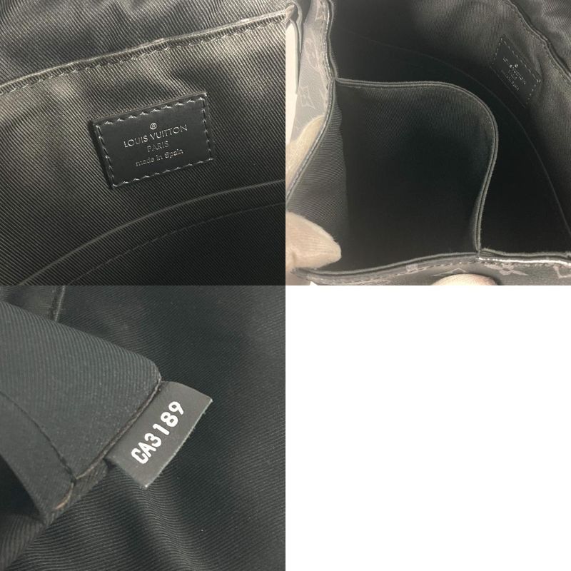 Louis Vuitton Shoulder Bag District PM M45272 Monogram Eclipse Canvas Black