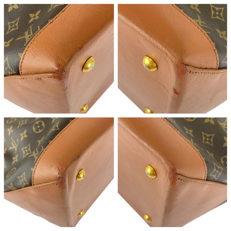 Louis Vuitton Monogram Sac Weekend GM Brown M42420 Tote Bag Shoulder Bag Women