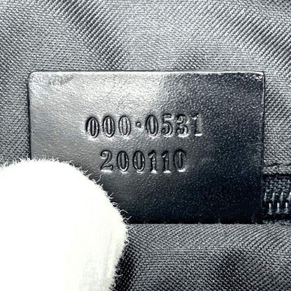 Gucci 000-0531 Shoulder Bag Handbag GG Canvas Bamboo Red Black Women