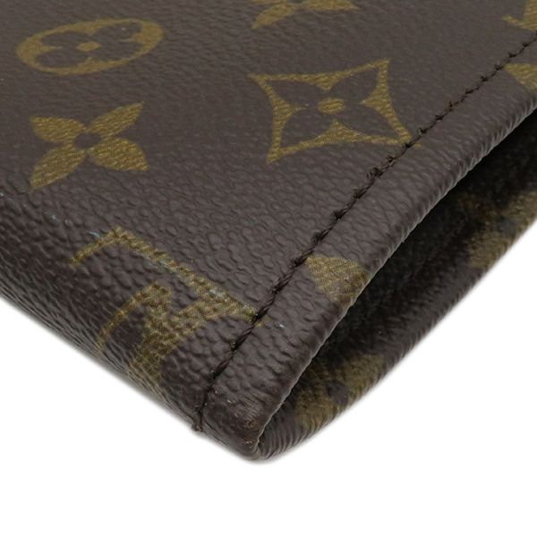 Louis Vuitton Clutch Bag Poche Documents Monogram Canvas Monogram Gold Hardware