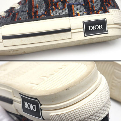 Dior B23 Sequined High Cut Sneakers Size 42 Silver