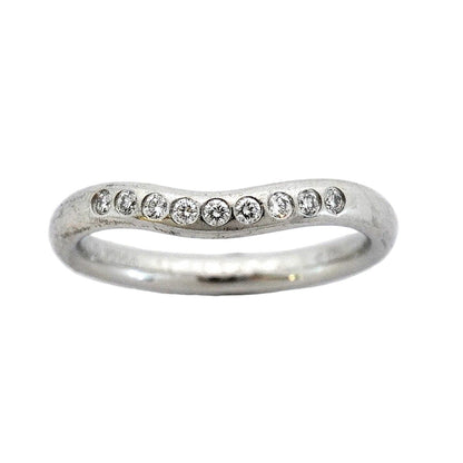 Tiffany & Co Ring T Cube Band Platinum Diamond — view 2