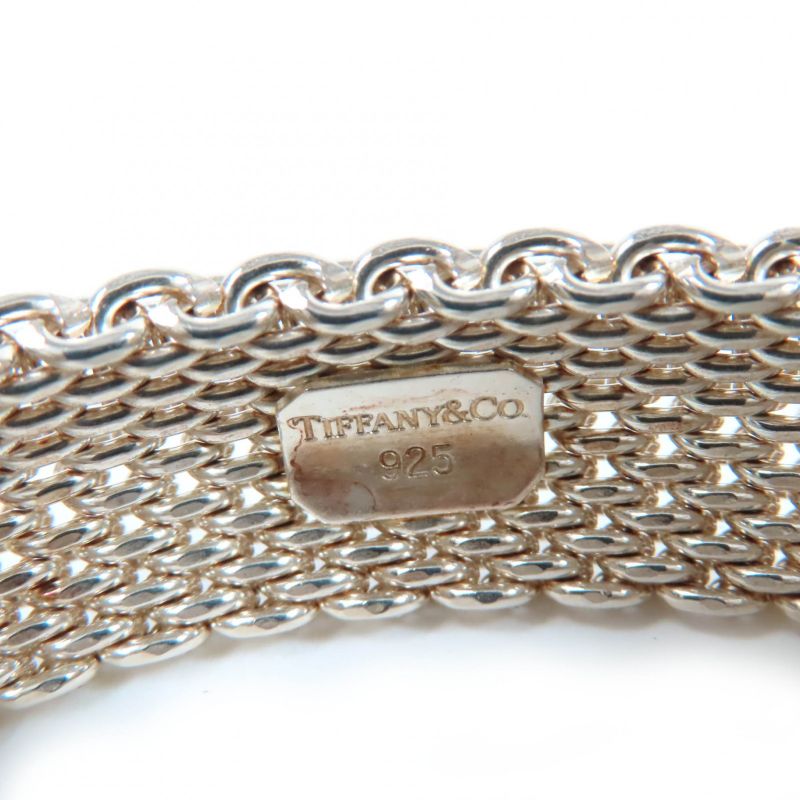 Tiffany & Co Somerset Bangle 925 Bracelet Silver With Box And Storage Bag