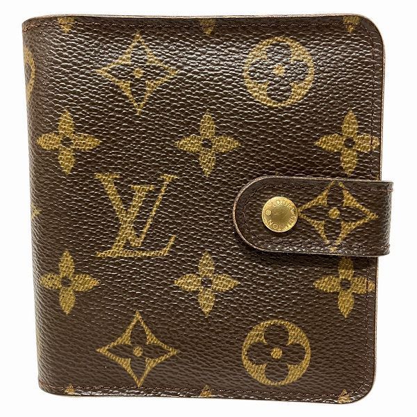 Louis Vuitton Monogram Compact Zip M61667 Bifold Wallet Unisex