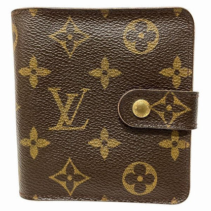Louis Vuitton Monogram Compact Zip M61667 Bifold Wallet Unisex