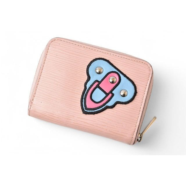 Louis Vuitton Wallet Fold Coin Case Zippy Purse Stories Rose — view 5