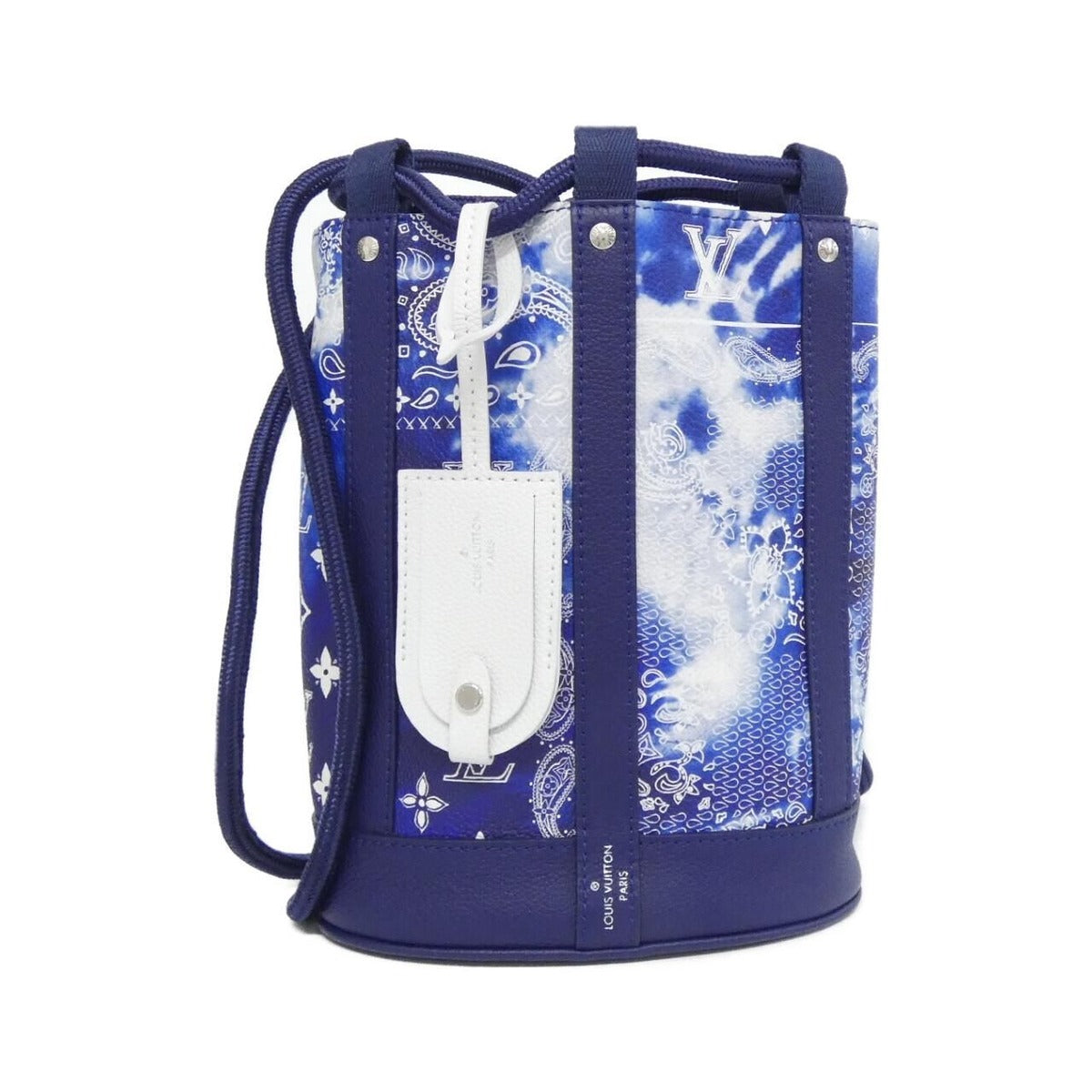 Louis Vuitton Monogram Bandana Randonne PM Shoulder Bag Bleu