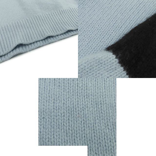Chanel Knit Blue Cashmere Heels Vintage 95A Top 42 — view 7