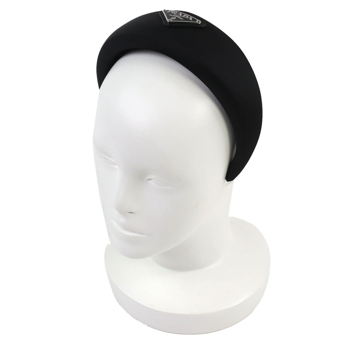 Prada Triangle Logo Re-Nylon Headband Hair — view 5
