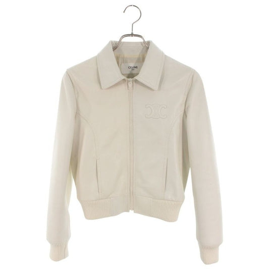Celine 2 C.01 op Triomphe Leather Blouson Jacket Women 36