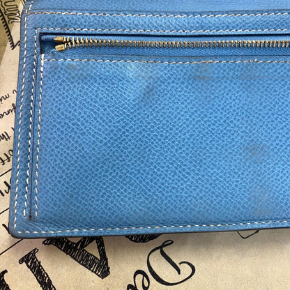 Hermes Wallet Bifold Bearn Light Blue Billfold Card — view 16