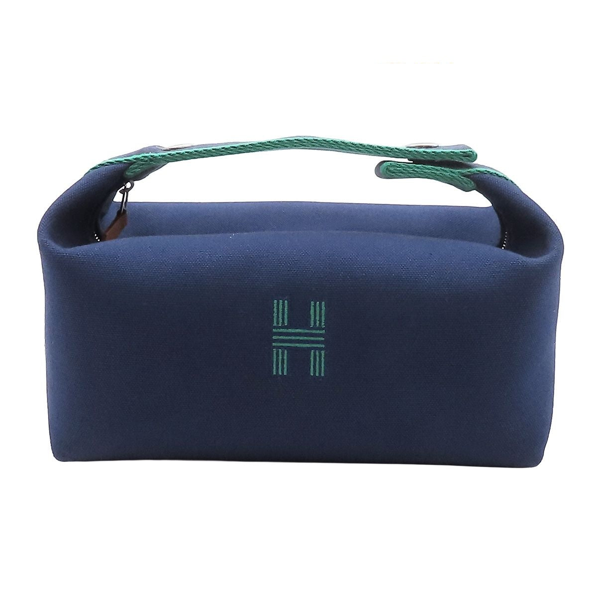Hermes Brid-a-brac PM Marine Silver Cotton Bath Pouch