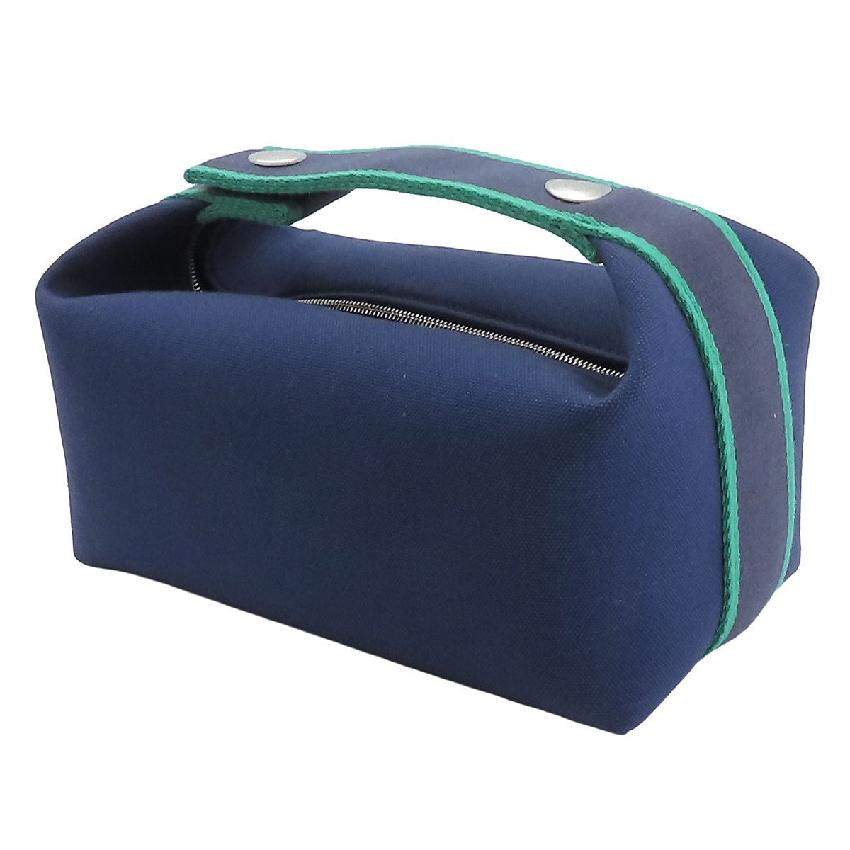 Hermes Brid-a-brac PM Marine Silver Cotton Bath Pouch — view 2