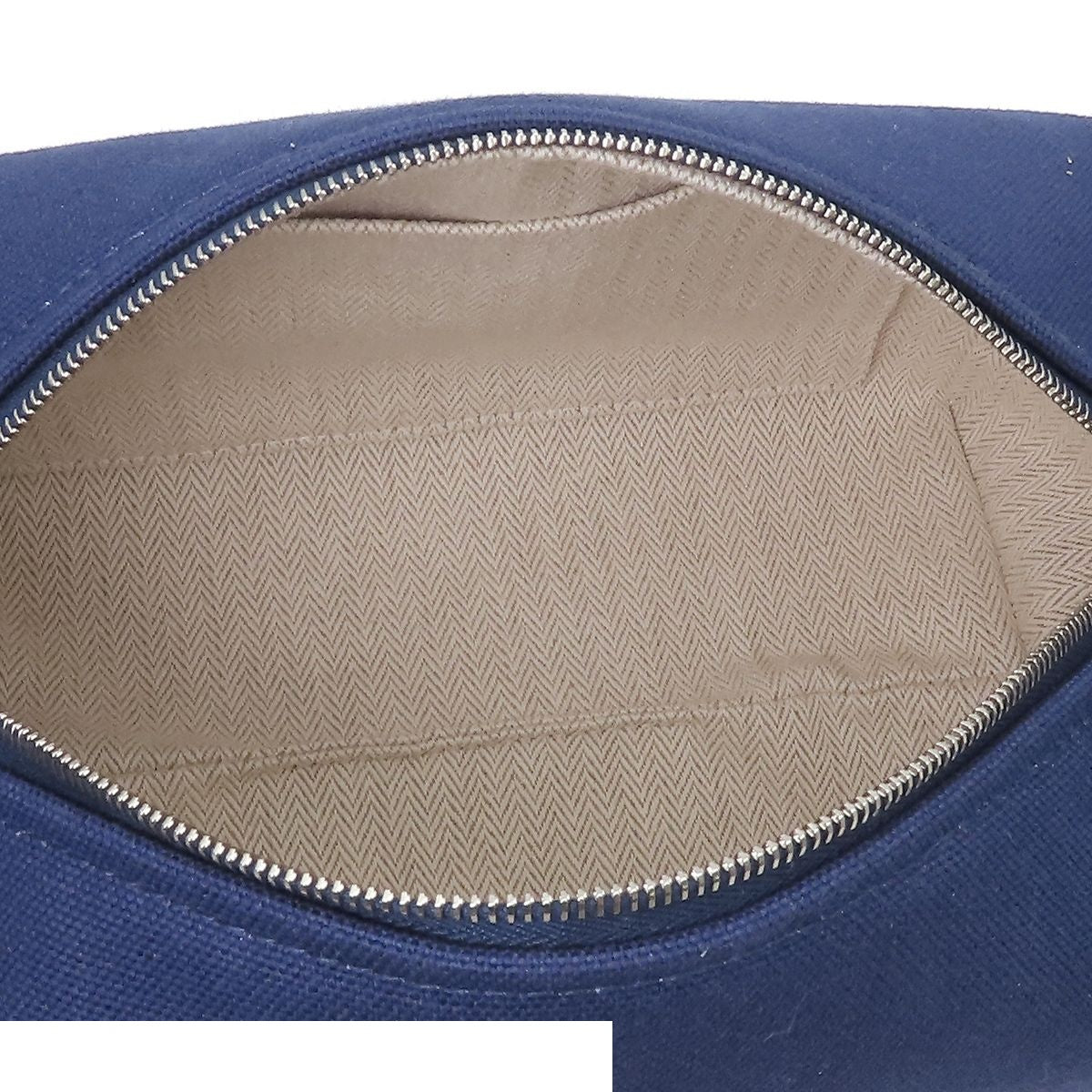 Hermes Brid-a-brac PM Marine Silver Cotton Bath Pouch — view 5