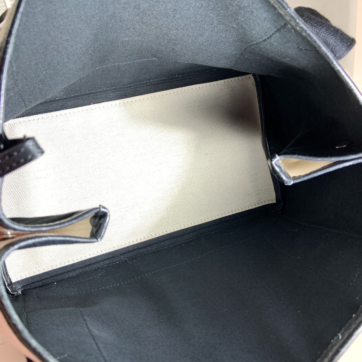 Balenciaga Navy Cabas S Canvas Handbag Tote Bag 339933 1081 a 00213 White