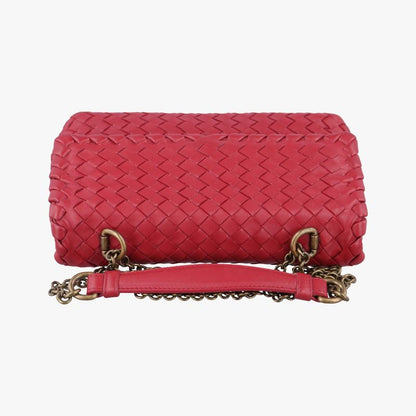Bottega Veneta Intrecciato Olympia Red Lambskin B07197921r