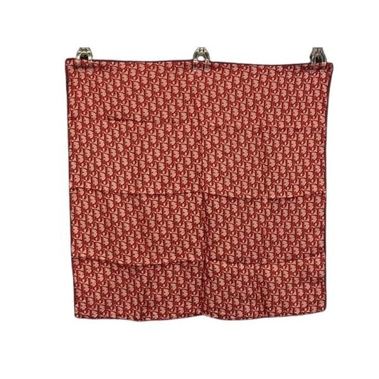 Christian Dior Scarf Trotter Red 100% Silk