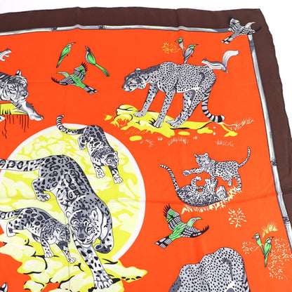 Hermes Carre 140 Tendresse Feline Wild Kindness Silk Large Scarf Multi — view 3