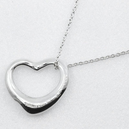 Tiffany & Co Open Heart Elsa Peretti 925 Silver Ladies 5.9g Necklace