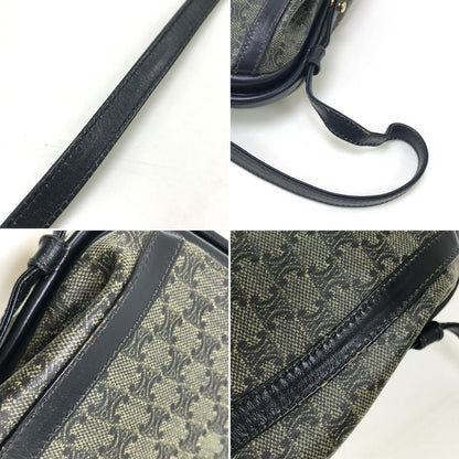 Celine Shoulder Bag Macadam Pattern Navy