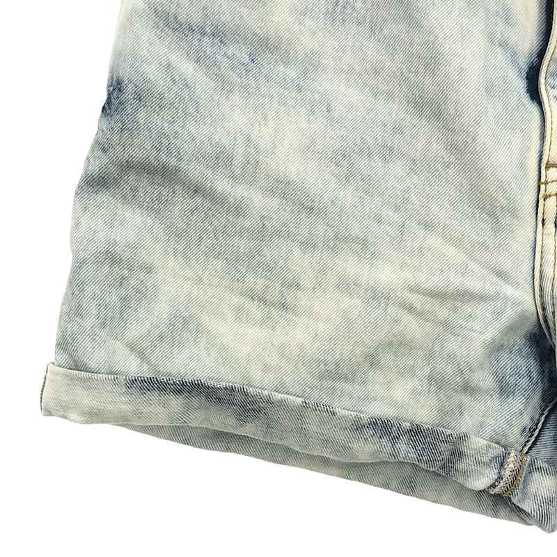 Saint Laurent Paris | 2016 | Bleached Denim Shorts | 26 | Indigo | Women