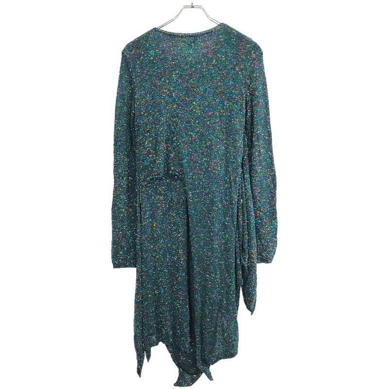 Loewe 21ss Sequin Knotted Sequined Long Knit Dress S540y14k51 Green S