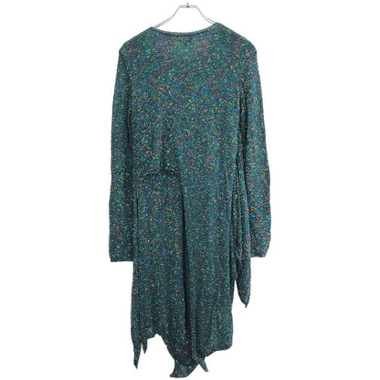 Loewe 21ss Sequin Knotted Sequined Long Knit Dress S540y14k51 Green S