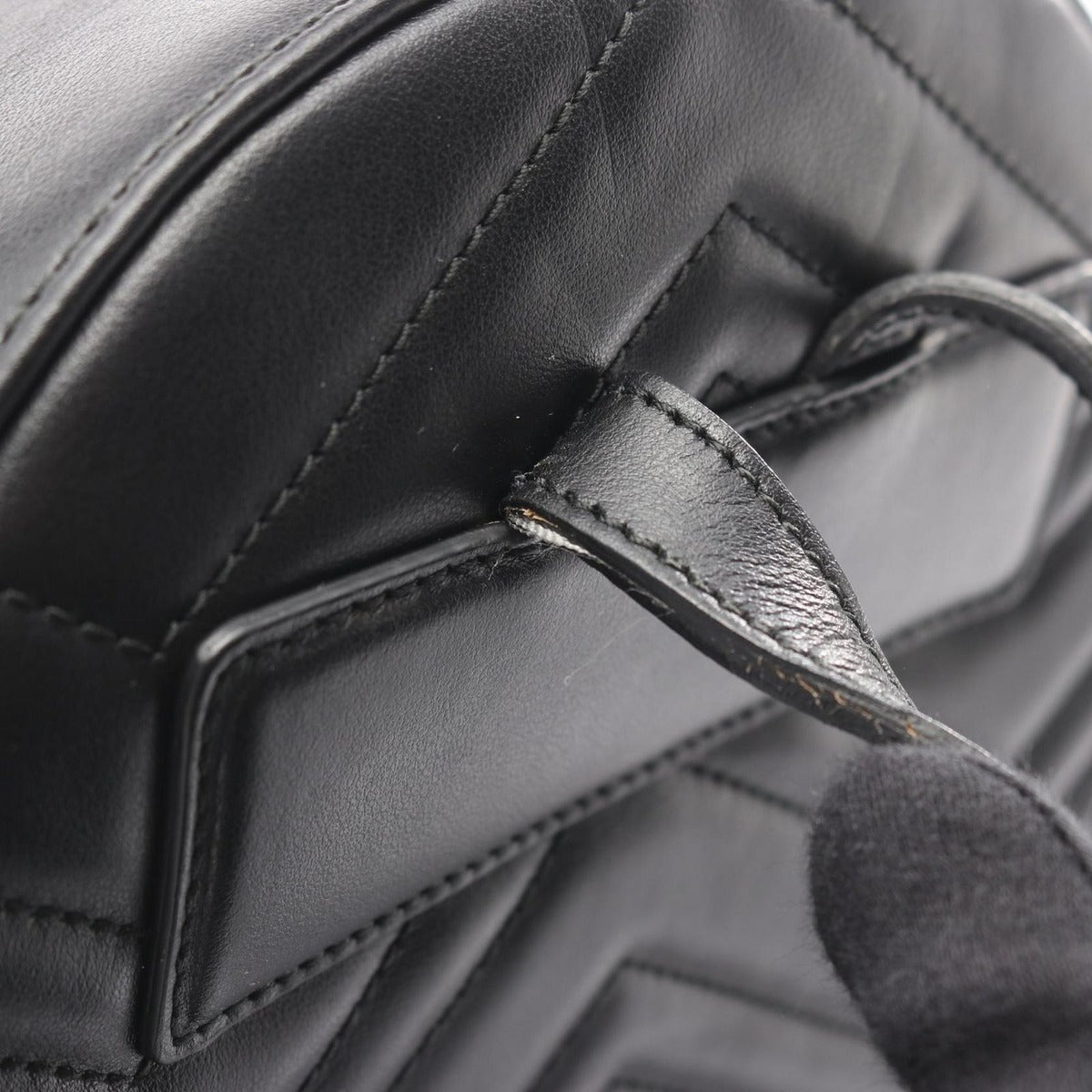 Gucci Backpack GG Marmont Black Leather — view 9
