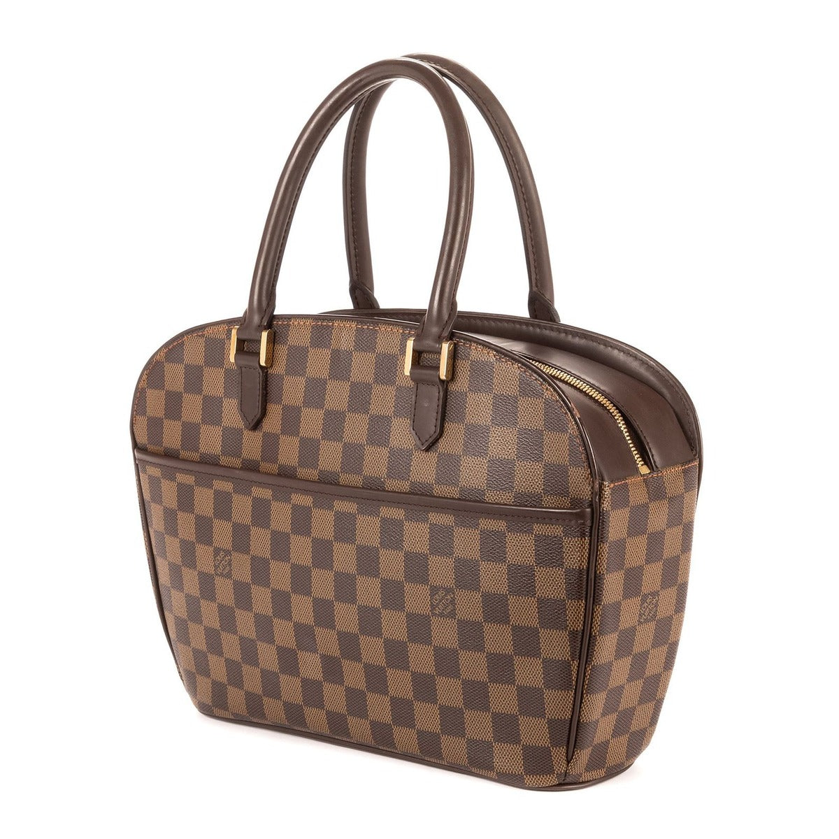 Louis Vuitton Saria Horizontal Brown Damier Ebene Shoulder Bag — view 2