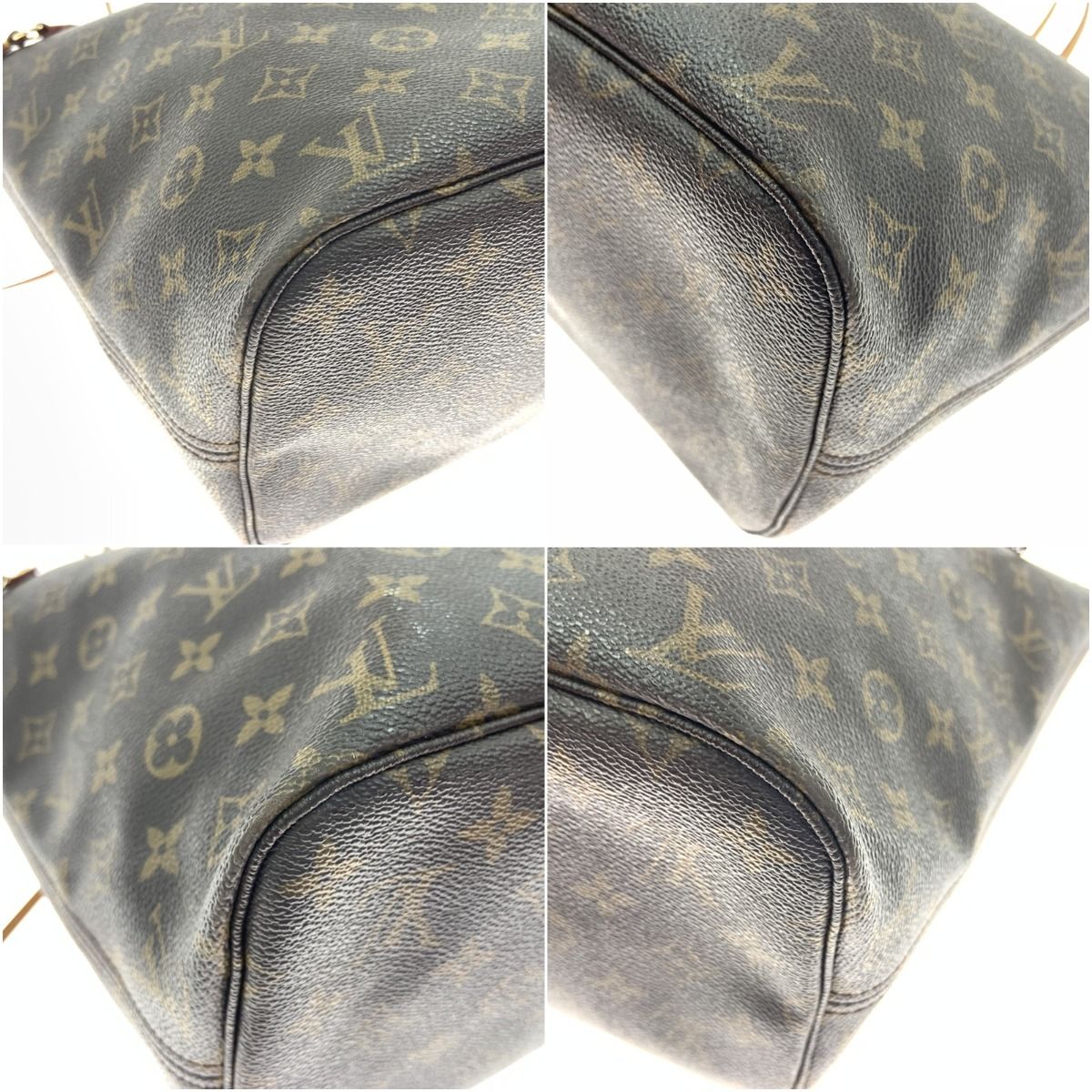 Louis Vuitton Monogram Neverfull MM Women's Tote Bag M40156 Brown Delivery As