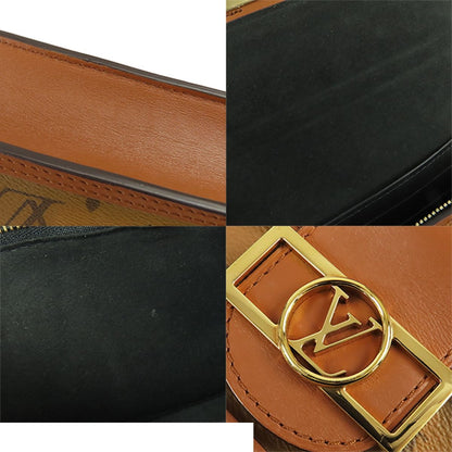 Louis Vuitton Portefeuille Dauphine Brown Gold Monogram Reverse Chain Shoulder — view 8