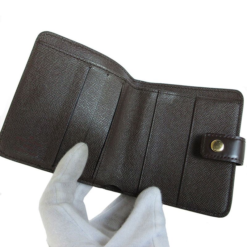 Louis Vuitton Bifold Wallet Damier Compact Zip N61618