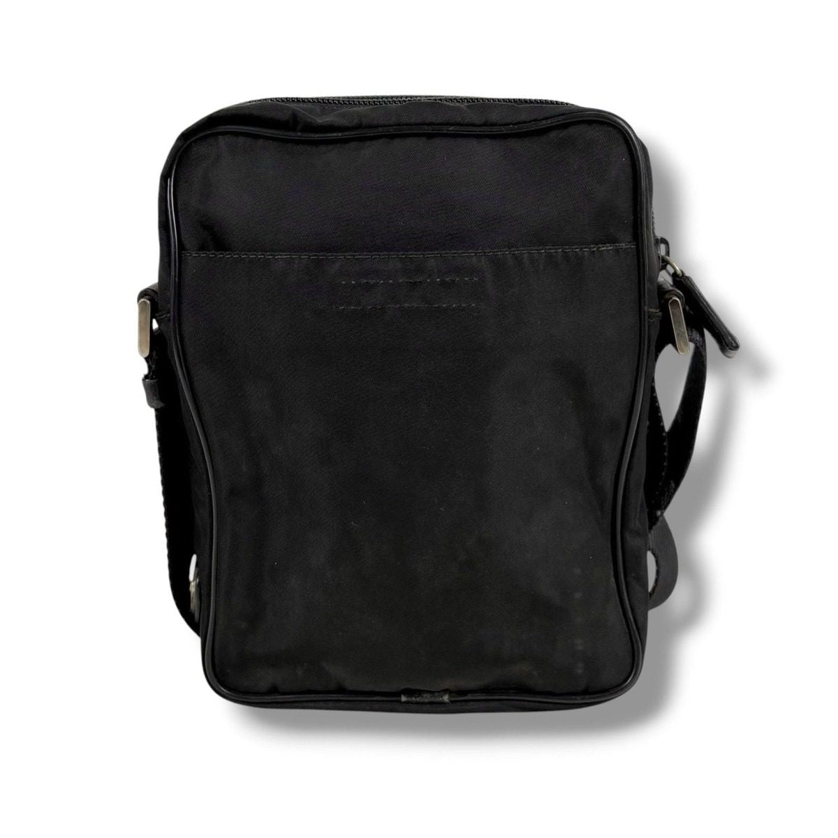 Prada Triangle Logo Cross Tessuto Nylon Black Crossbody — view 3
