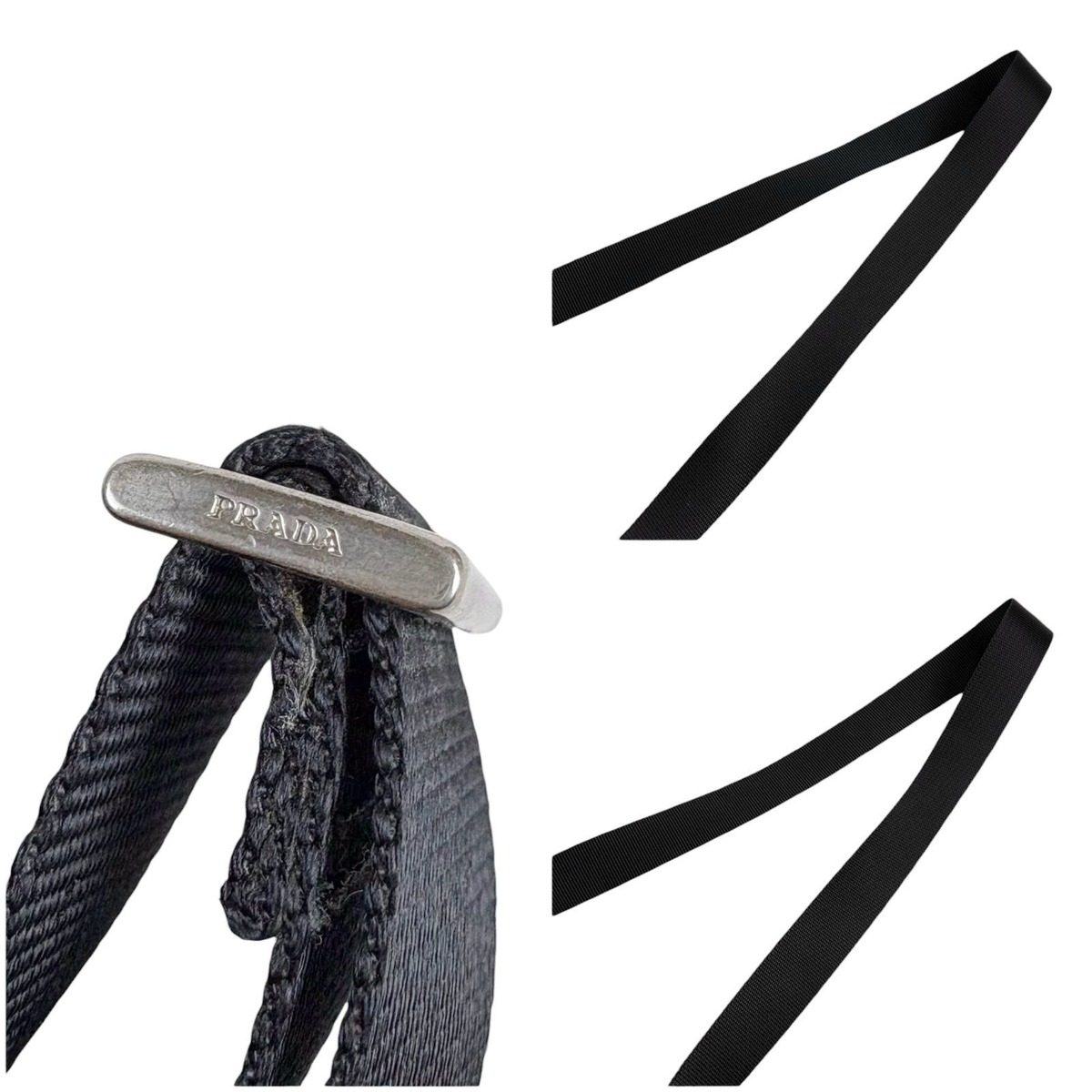 Prada Triangle Logo Cross Tessuto Nylon Black Crossbody — view 8