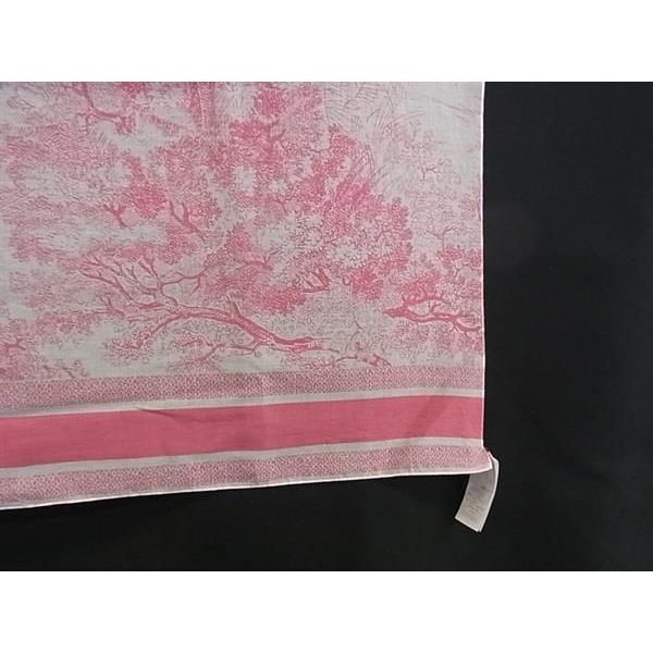 Dior Toile de Jouy Sauvage Cotton Pareo Scarf Shawl Pink — view 4