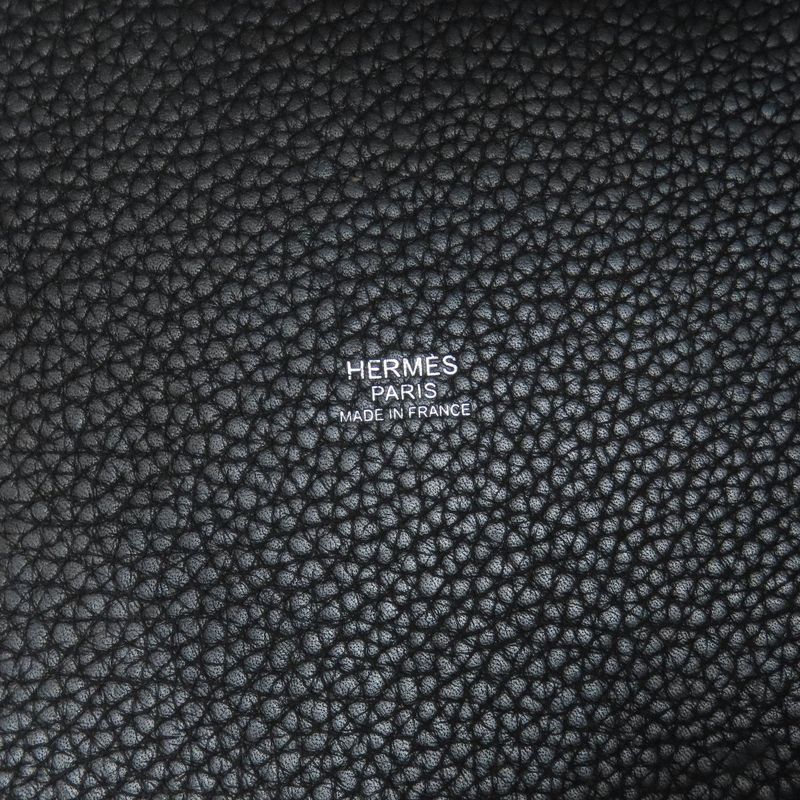 Hermes Picotin Lock MM Silver Hardware Handbag Togo Women