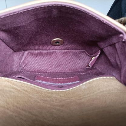 Chanel Back Toss School Mini Flap Gold Leather A67252 17089864