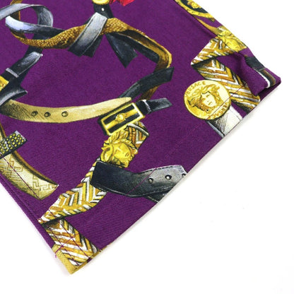 Versace Cotton Baroque Pattern Medusamochifu Color Denim Pants Purple Multicolor — view 6