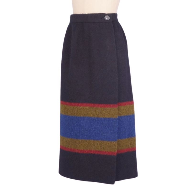 Vintage Hermes Skirt Wrap Skirt Alpaca