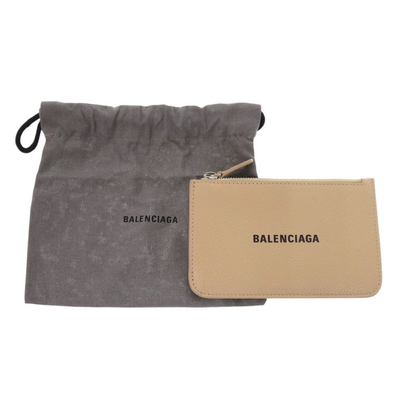 Balenciaga 637130 Leather Beige Card Case 1017 Balenciaga