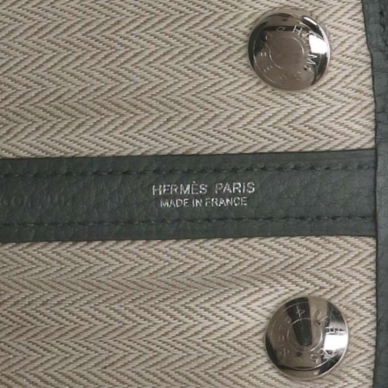 Hermes Neo Garden 23 Engraved K Vert Amand Handbag Women