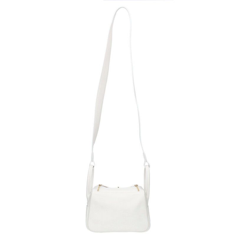 Hermes Lindy Mini 20 Engraved B Gold Hardware Swift Shoulder Bag Women 20