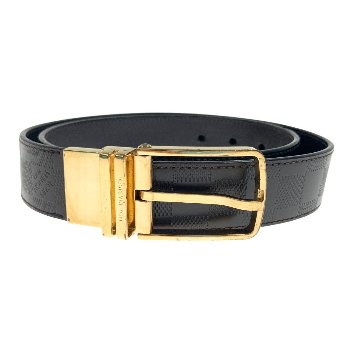 Louis Vuitton Damier Infini Suntulle Boston 35mm (1.38in) Reversible Belt