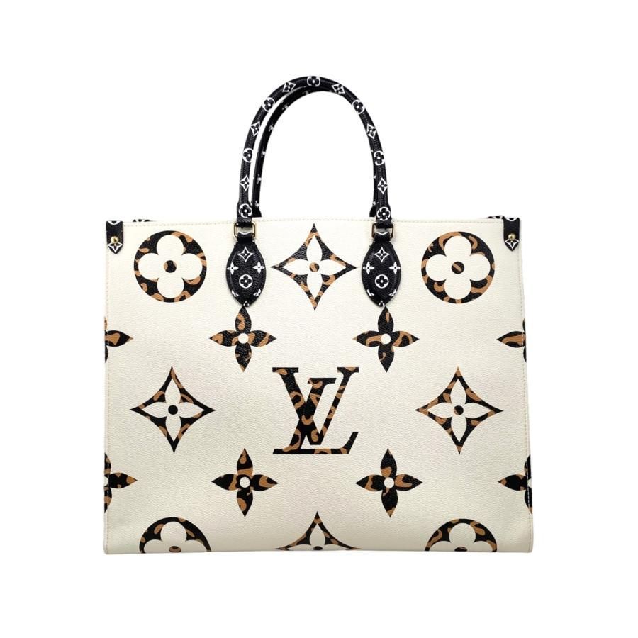 Louis Vuitton Tote Bag On-the-go GM M44675 Monogram/jungle Ivoire Brown Louis
