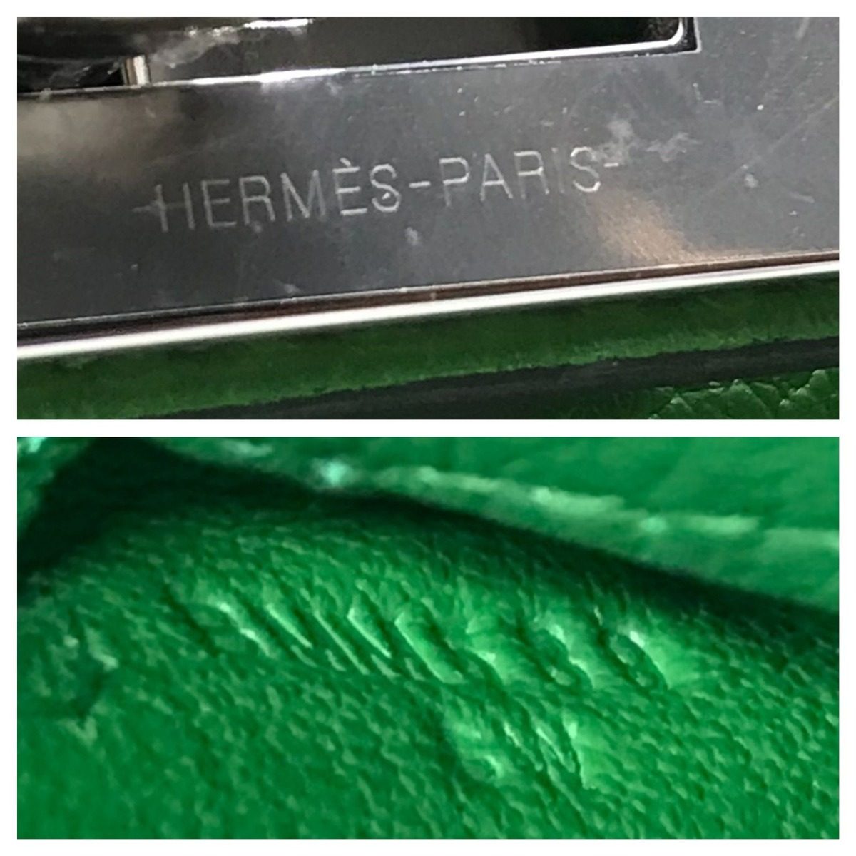 Hermes Kelly Messenger Shoulder Bag PM Ever Color Green Verse Yucca — view 10