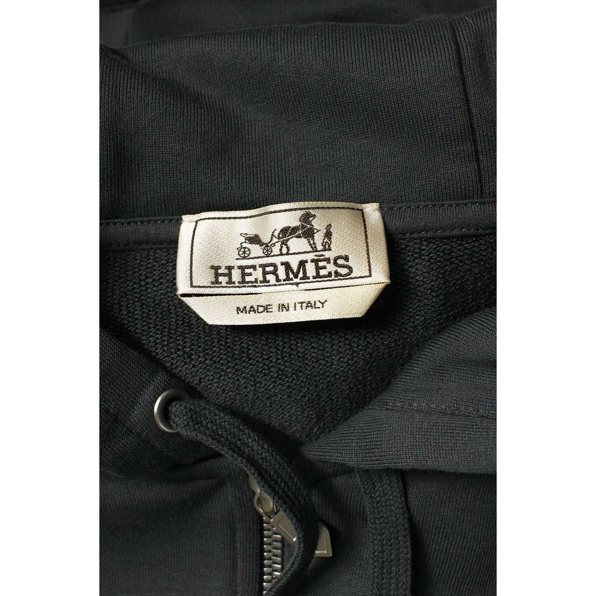 Hermes Crew Dosel Patch Half Zip Hoodie — view 3