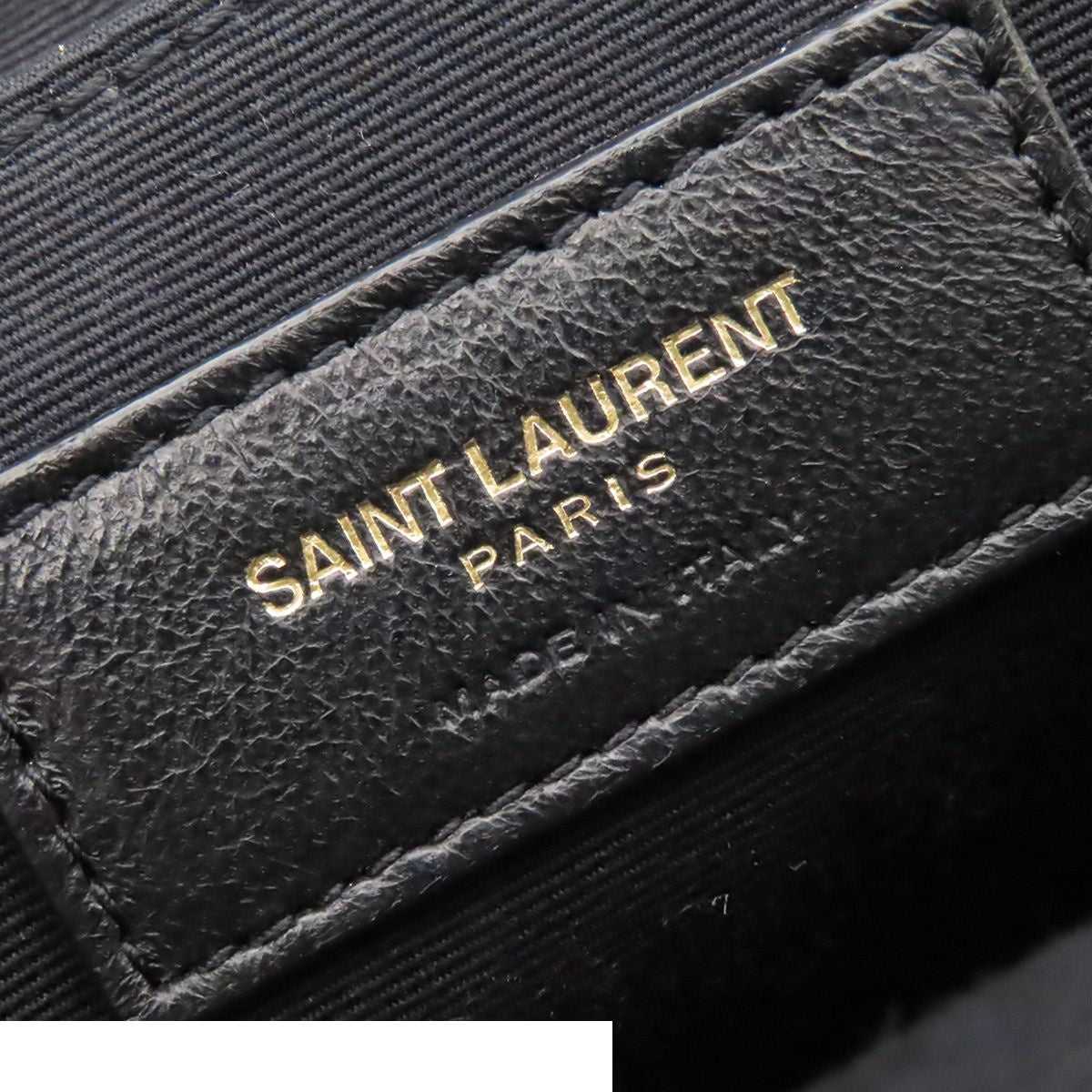Saint Laurent Vinyl Light Gray Leather Je Blanc Shoulder Bag — view 6
